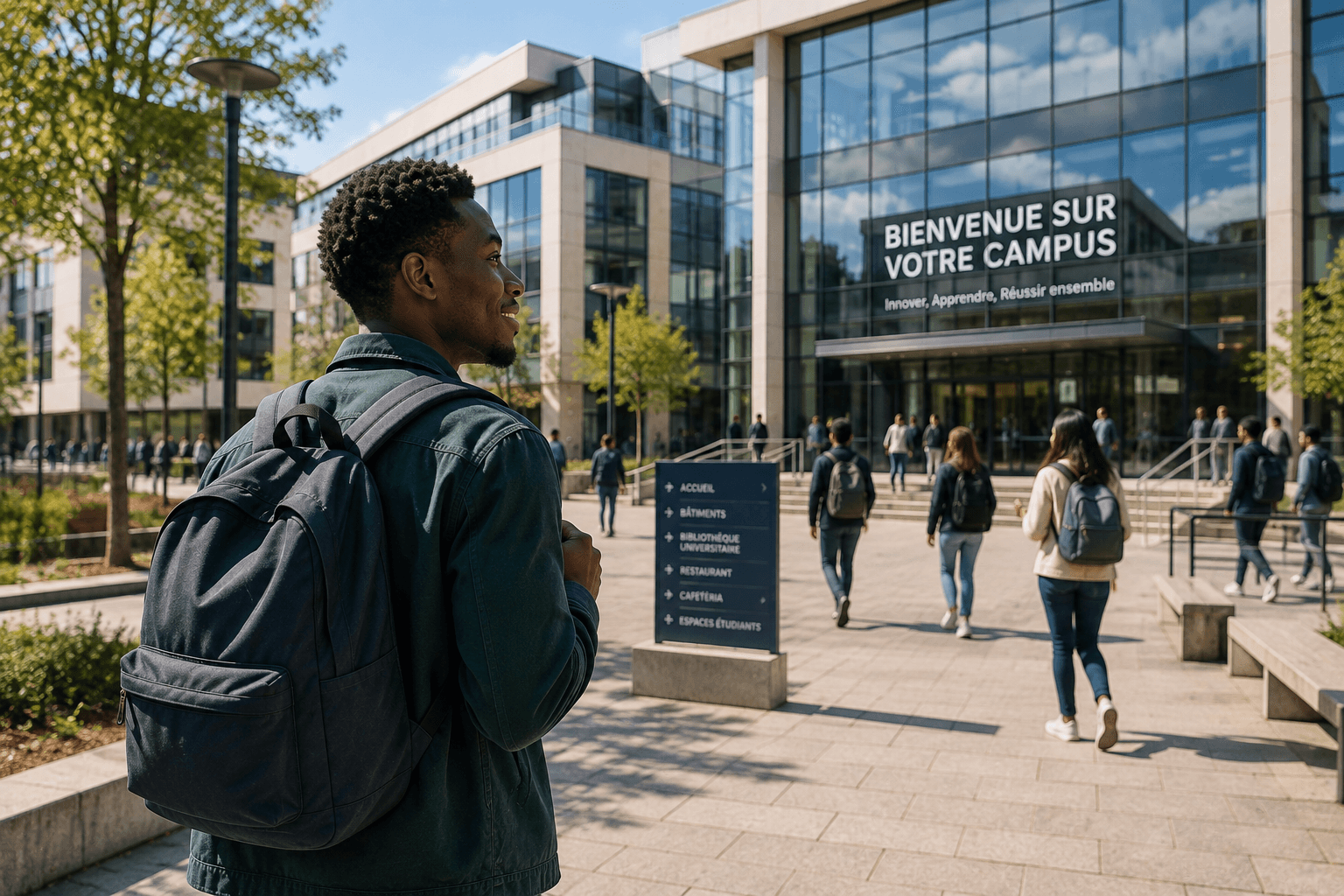 Un campus universitaire en France